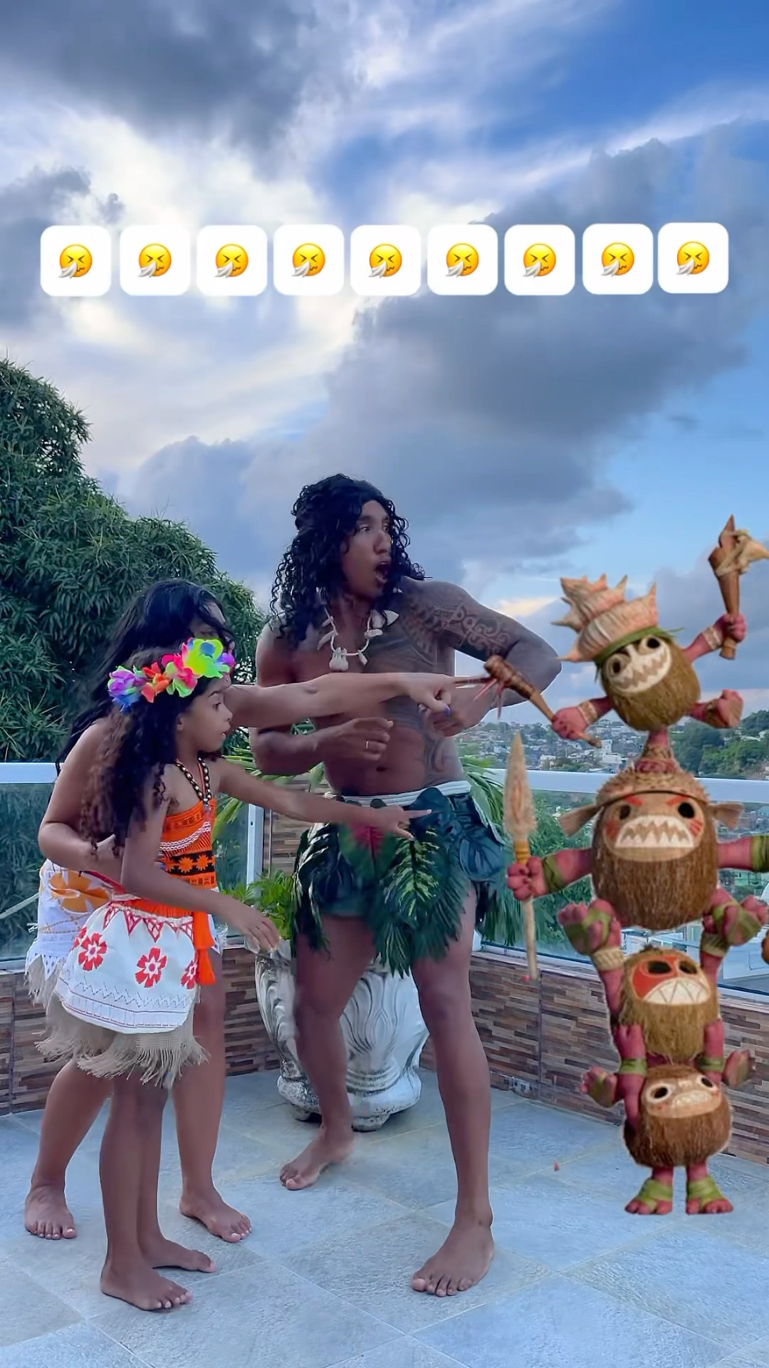 Quem sabe o nome deles?@mayca.brasil #trend #challenge #moana #maui #funnymemes #funny
